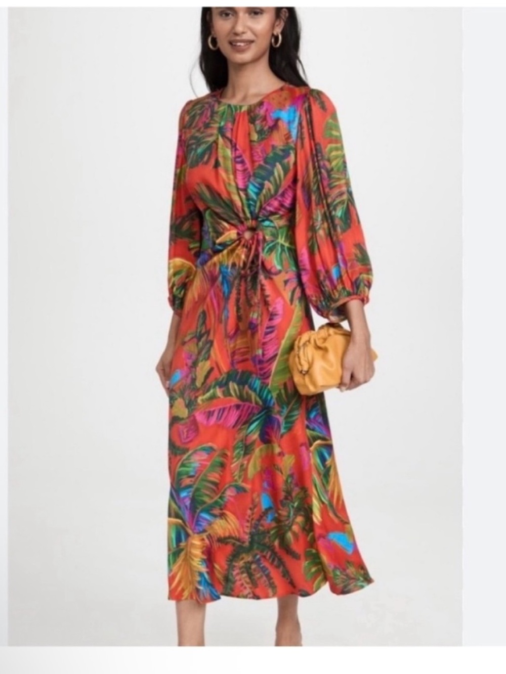 NWOT Farm Rio Urban Jungle Midi Dress